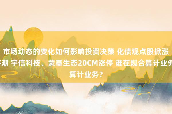 市场动态的变化如何影响投资决策 化债观点股掀涨停潮 宇信科技、蒙草生态20CM涨停 谁在规合算计业务？