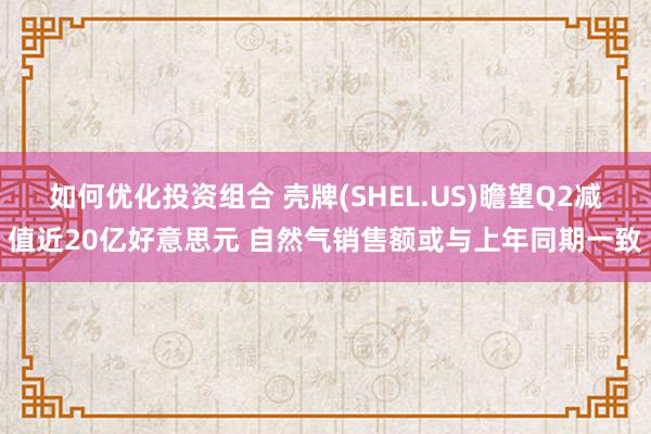 如何优化投资组合 壳牌(SHEL.US)瞻望Q2减值近20亿好意思元 自然气销售额或与上年同期一致