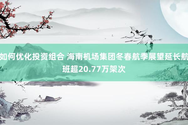 如何优化投资组合 海南机场集团冬春航季展望延长航班超20.77万架次