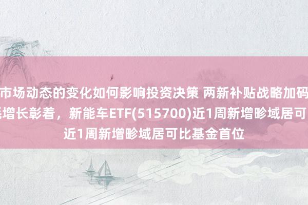 市场动态的变化如何影响投资决策 两新补贴战略加码，汽车消耗增长彰着，新能车ETF(515700)近1周新增畛域居可比基金首位