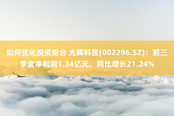 如何优化投资组合 光辉科技(002296.SZ)：前三季度净利润1.34亿元，同比增长21.24%