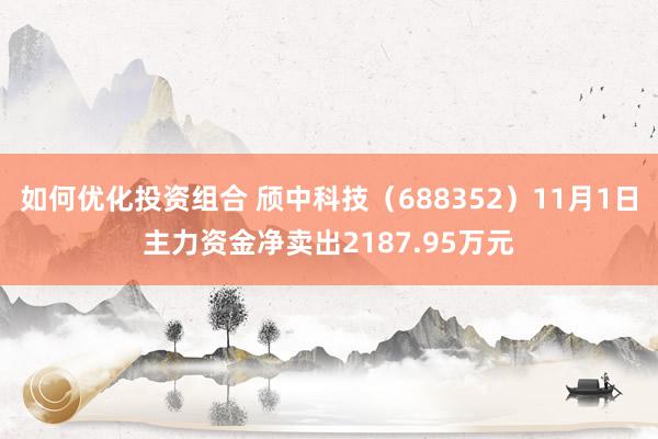 如何优化投资组合 颀中科技（688352）11月1日主力资金净卖出2187.95万元