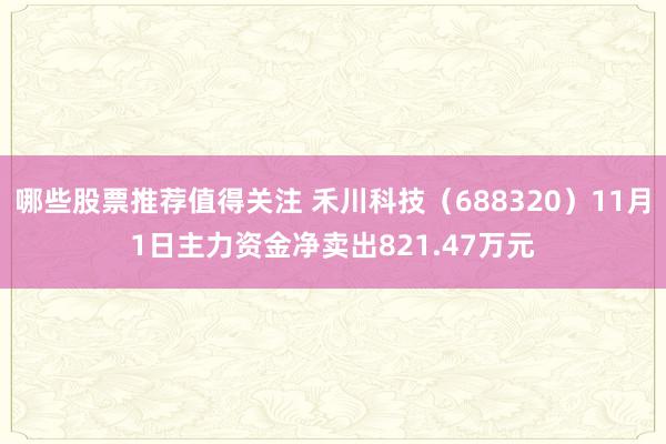 哪些股票推荐值得关注 禾川科技（688320）11月1日主力资金净卖出821.47万元