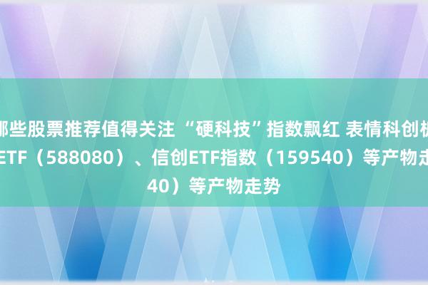 哪些股票推荐值得关注 “硬科技”指数飘红 表情科创板50ETF（588080）、信创ETF指数（159540）等产物走势