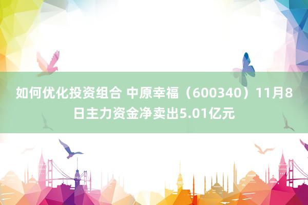 如何优化投资组合 中原幸福（600340）11月8日主力资金净卖出5.01亿元