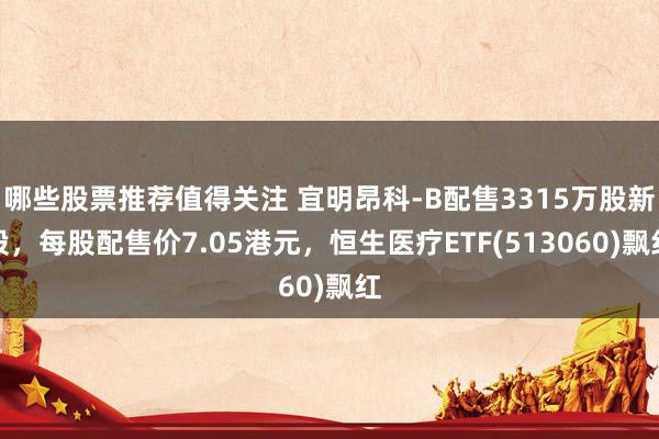 哪些股票推荐值得关注 宜明昂科-B配售3315万股新股，每股配售价7.05港元，恒生医疗ETF(513060)飘红