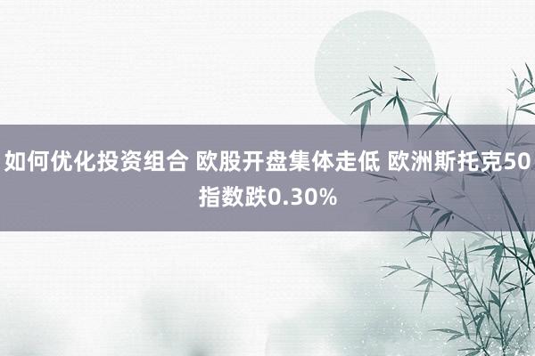 如何优化投资组合 欧股开盘集体走低 欧洲斯托克50指数跌0.30%