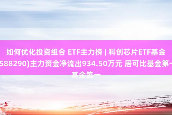 如何优化投资组合 ETF主力榜 | 科创芯片ETF基金(588290)主力资金净流出934.50万元 居可比基金第一