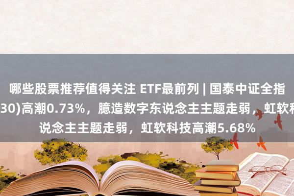 哪些股票推荐值得关注 ETF最前列 | 国泰中证全指软件ETF(515230)高潮0.73%，臆造数字东说念主主题走弱，虹软科技高潮5.68%