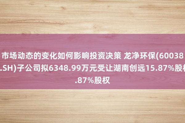 市场动态的变化如何影响投资决策 龙净环保(600388.SH)子公司拟6348.99万元受让湖南创远15.87%股权