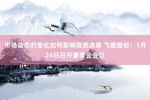 市场动态的变化如何影响投资决策 飞鹿股份：1月24日召开董事会会议