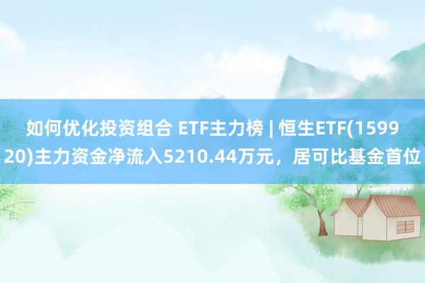 如何优化投资组合 ETF主力榜 | 恒生ETF(159920)主力资金净流入5210.44万元，居可比基金首位