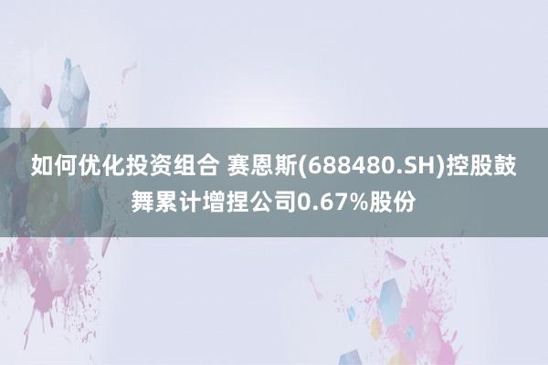 如何优化投资组合 赛恩斯(688480.SH)控股鼓舞累计增捏公司0.67%股份