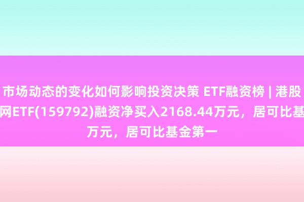 市场动态的变化如何影响投资决策 ETF融资榜 | 港股通互联网ETF(159792)融资净买入2168.44万元，居可比基金第一